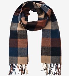 Шерстяной шарф в клетку Barbour