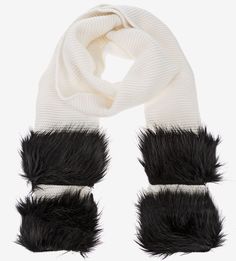 Вязаный шарф с контрастными вставками Armani Exchange