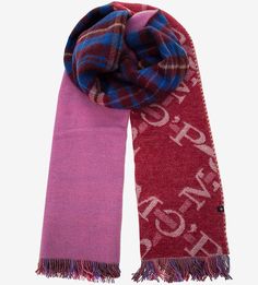 Шерстяной шарф с монограммой бренда Marc Opolo