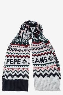 Широкий шарф с логотипом бренда Pepe Jeans