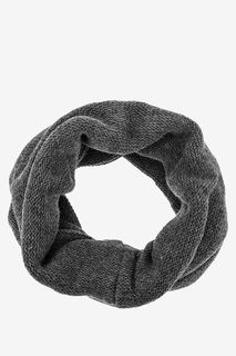 Серый шарф-хомут с добавлением шерсти Buff