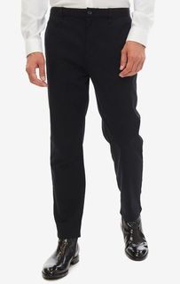 Черные брюки из хлопка на кулиске Calvin Klein