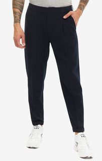 Синие зауженные брюки с карманами Armani Exchange