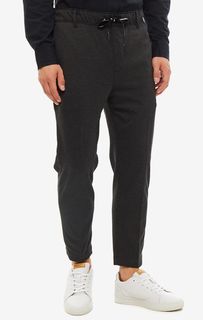 Зауженные трикотажные брюки темно-серого цвета Calvin Klein Jeans