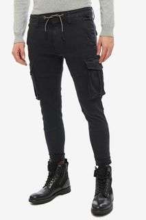 Хлопковые брюки карго черного цвета Pepe Jeans