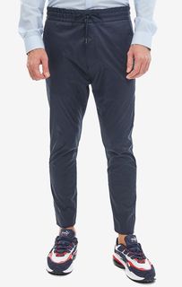 Хлопковые брюки синего цвета Hugo Boss