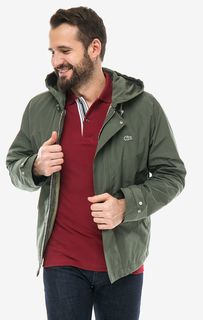 Куртка цвета хаки с дополнительным жилетом Lacoste