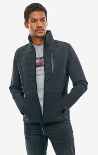 Легкая куртка черного цвета на молнии Tommy Hilfiger