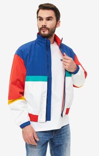 Разноцветная куртка-бомбер с высоким воротом Tommy Jeans