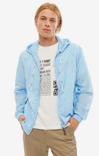 Ветровка синего цвета с капюшоном Urban Tiger