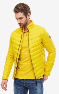 Желтая демисезонная куртка с карманами Tom Tailor