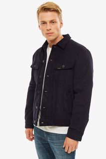 Синяя вельветовая куртка с карманами Lee