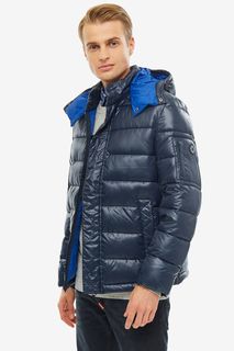 Синяя куртка со съемным капюшоном Pepe Jeans