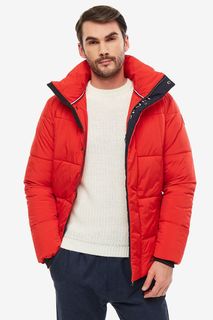 Короткая красная куртка с капюшоном Luhta