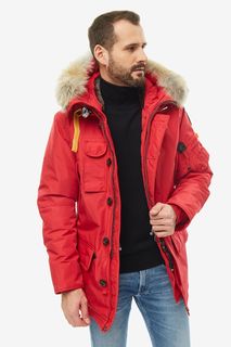 Красная парка со съемным пуховиком Parajumpers