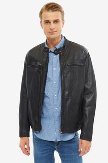 Кожаная куртка с карманами Pepe Jeans