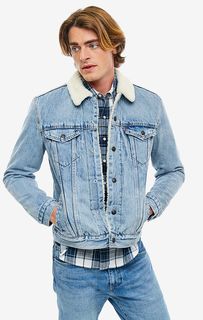 Утепленная джинсовая куртка на кнопках Sherpa Trucker Levis®