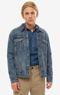 Синяя джинсовая куртка с карманами Lined Trucker Levis®