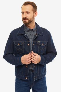 Синяя джинсовая куртка с четырьмя карманами 124MJ Wrangler