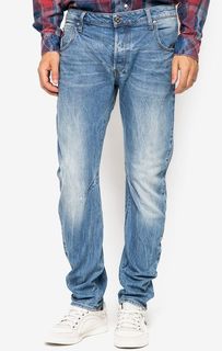 Зауженные джинсы с застежкой на болты ARC G Star RAW
