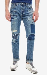 Синие джинсы с декоративной отделкой 501® Original Levis: Made & Crafted