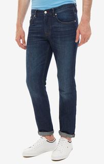 Прямые джинсы из хлопка и льна Denton Tommy Hilfiger