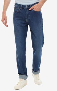 Синие джинсы с заломами Baggy Calvin Klein Jeans