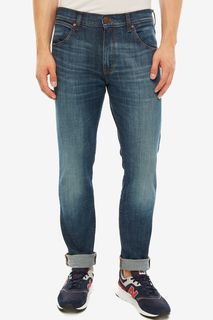 Зауженные джинсы с заломами Larston Wrangler