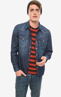 Синяя джинсовая рубашка на кнопках Levis®