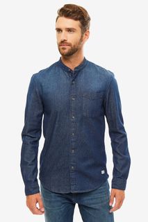 Приталенная рубашка из денима Tom Tailor Denim