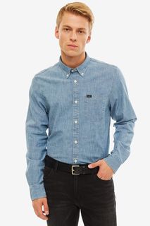 Приталенная рубашка из денима с карманом Lee