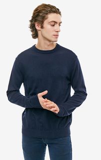 Синий джемпер из хлопка Armani Exchange