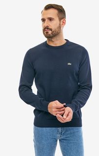 Темно-синий джемпер из хлопка Lacoste