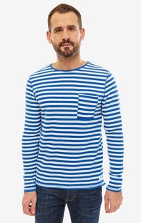 Тонкий джемпер в полоску с нагрудным карманом Marc O’Polo Denim