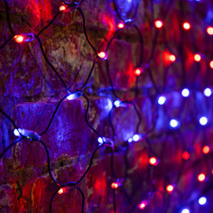 Neon-Night Гирлянда Сеть 2,5х2,5м, черный ПВХ, 432 LED Красные/Синие