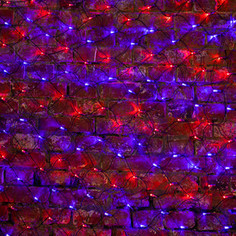 Neon-Night Гирлянда Сеть 2х1,5м, черный ПВХ, 288 LED Красные/Синие