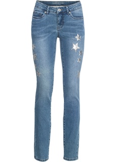 Джинсы со звездочками Bonprix