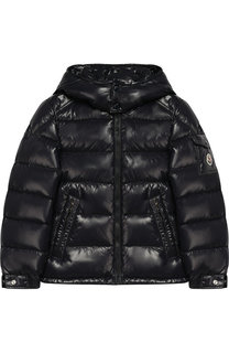 Стеганая куртка на молнии с капюшоном Moncler Enfant