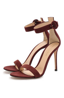 Замшевые босоножки Portofino 105 Gianvito Rossi