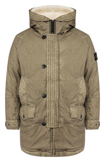 Хлопковый пуховик Stone Island