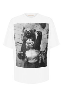 Хлопковая футболка Christopher Kane