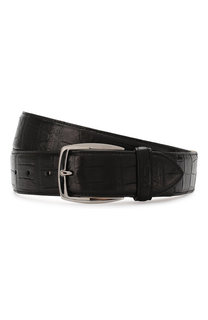 Ремень из кожи аллигатора Brioni