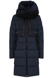 Удлиненная стеганая куртка с шарфом Neohit
