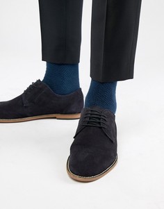 Туфли дерби из темно-синей замши KG By Kurt Geiger-Синий