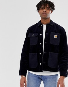 Темно-синее вельветовое пальто Carhartt WIP-Темно-синий