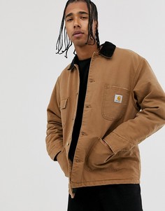 Коричневая куртка из органического хлопка Carhartt WIP OG Chore-Коричневый