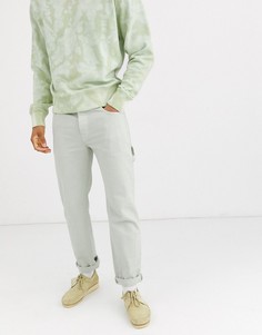 Светло-зеленые классические джинсы ASOS DESIGN-Зеленый