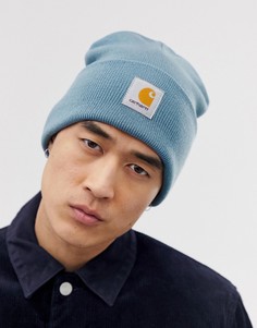 Голубая шапка-бини Carhartt WIP-Синий