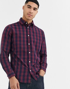 Рубашка в клетку Jack & Jones - Essentials-Темно-синий