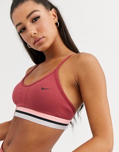 Розовый бюстгальтер Nike Training